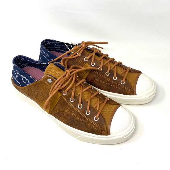 💖MEGA SALE💖Converse Jack Purcell Vantage Crush   Brown Leather Men’s  172932C - Picture 4 of 11